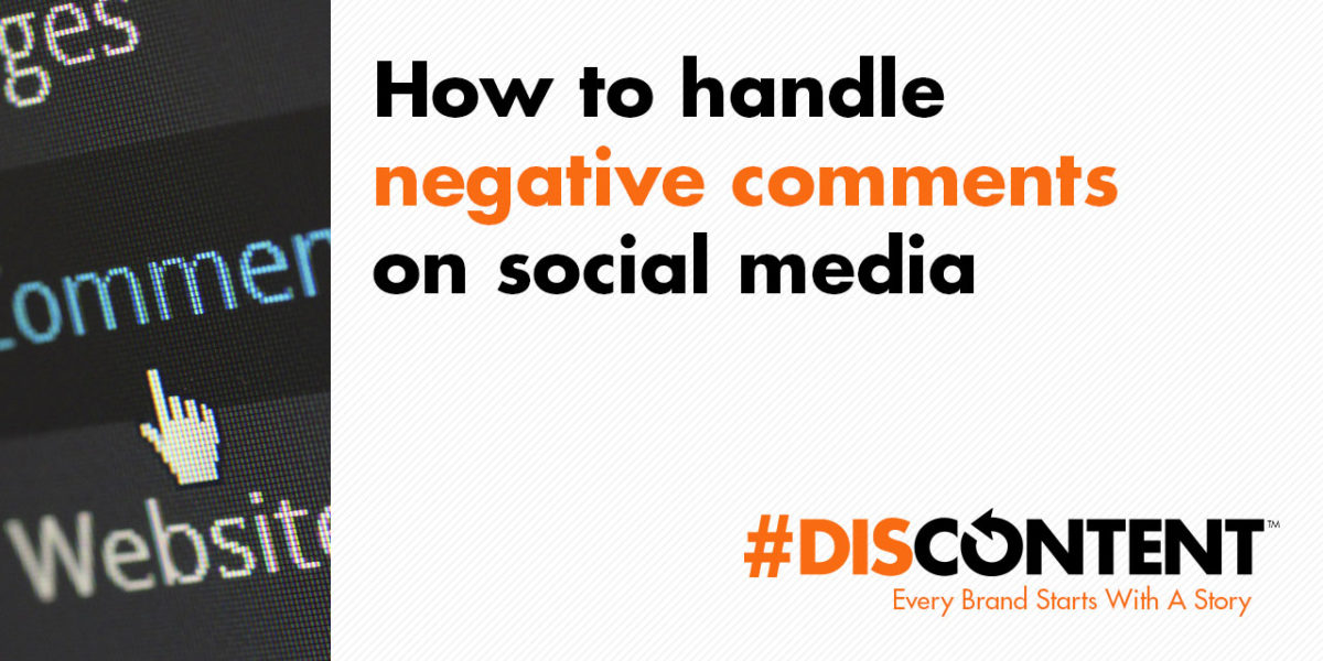 How to handle negative comments on social media