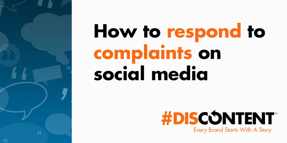 How to respond to complaints on social media