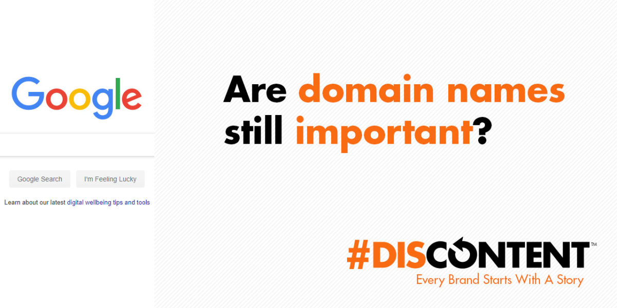 Are domain names still important?